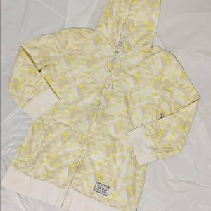 Geometric pattern 3/4 sleeve hoodie from GAP